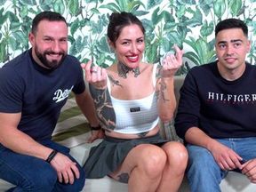 Mi primer TRIO y mi primera Doble Penetración. Lara Croft va ha saber qué se siente...con DOS pollas a la vez!!